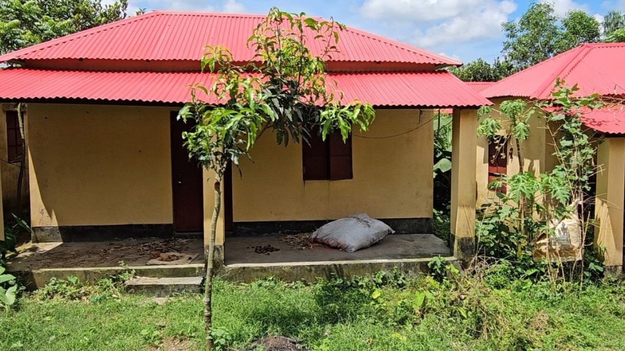 শ্রীপুরের নয়াপাড়া আশ্রয়ণ প্রকল্পের অধিকাংশ ঘরই পরিত্যক্ত, ফাঁকা